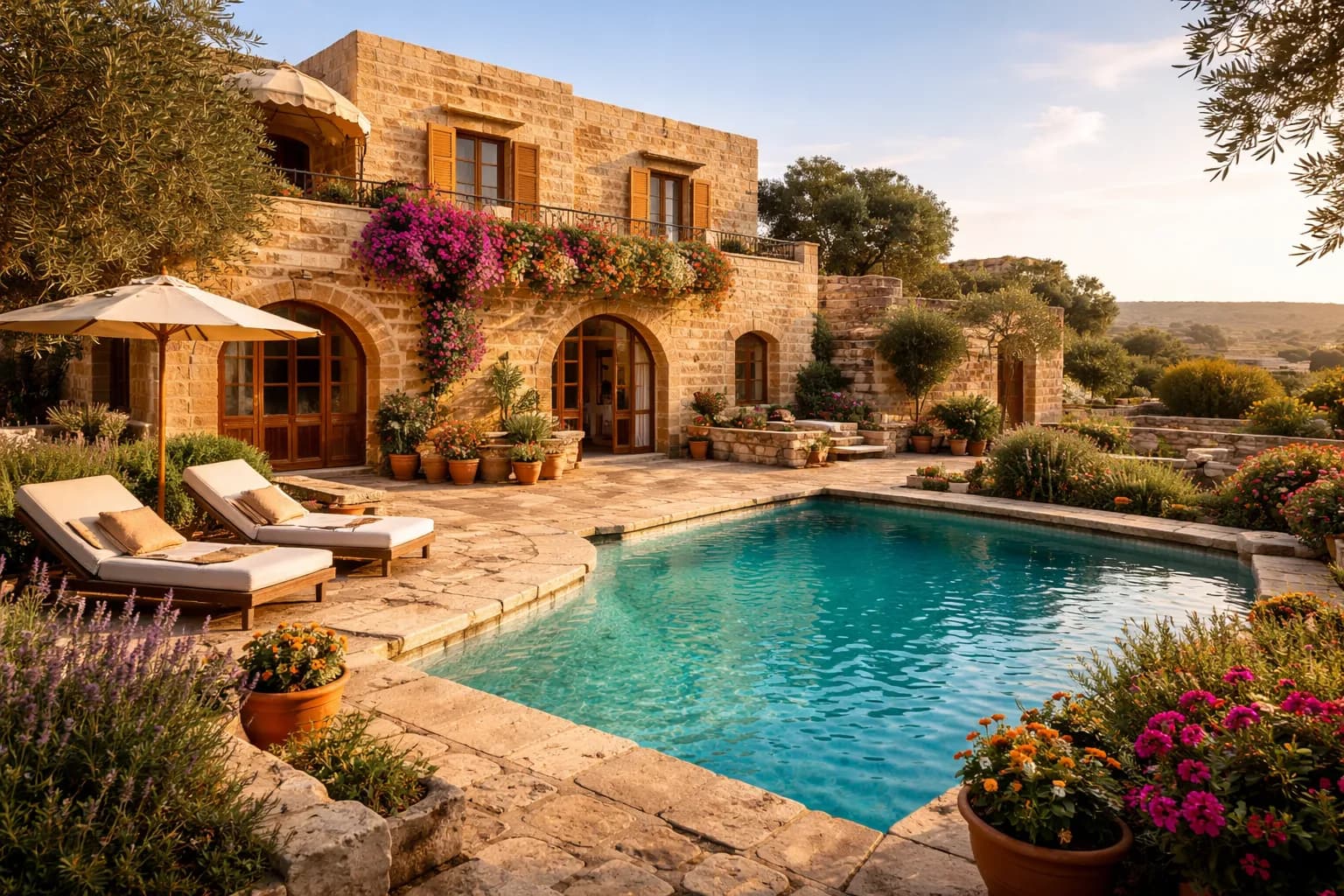 Mediterranean villa with pool in Gozo